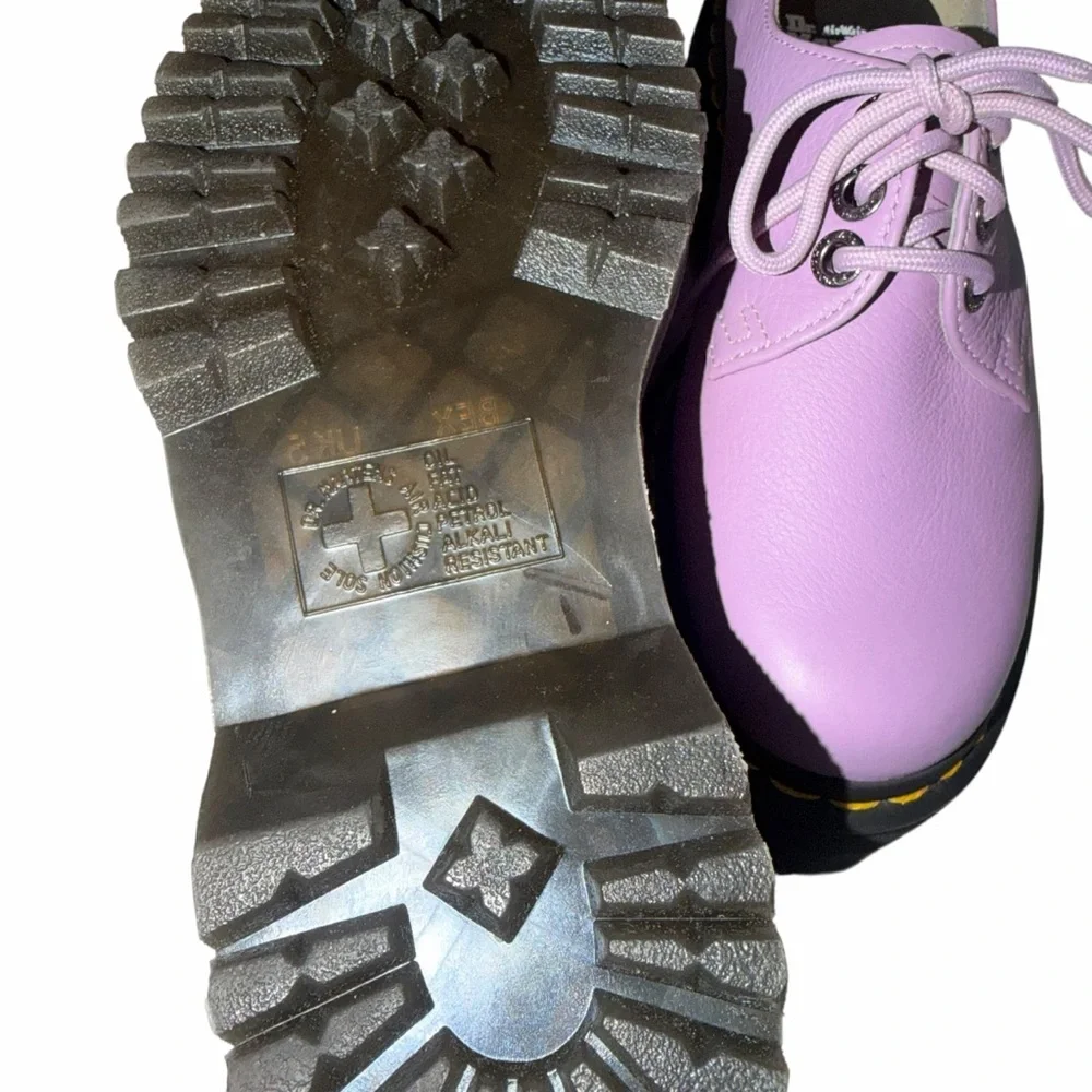 Dr. Martens 30612 QUAD II LILAC PISA Lavender Leather Platform Shoes EU 38 US 7 - Picture 11 of 12